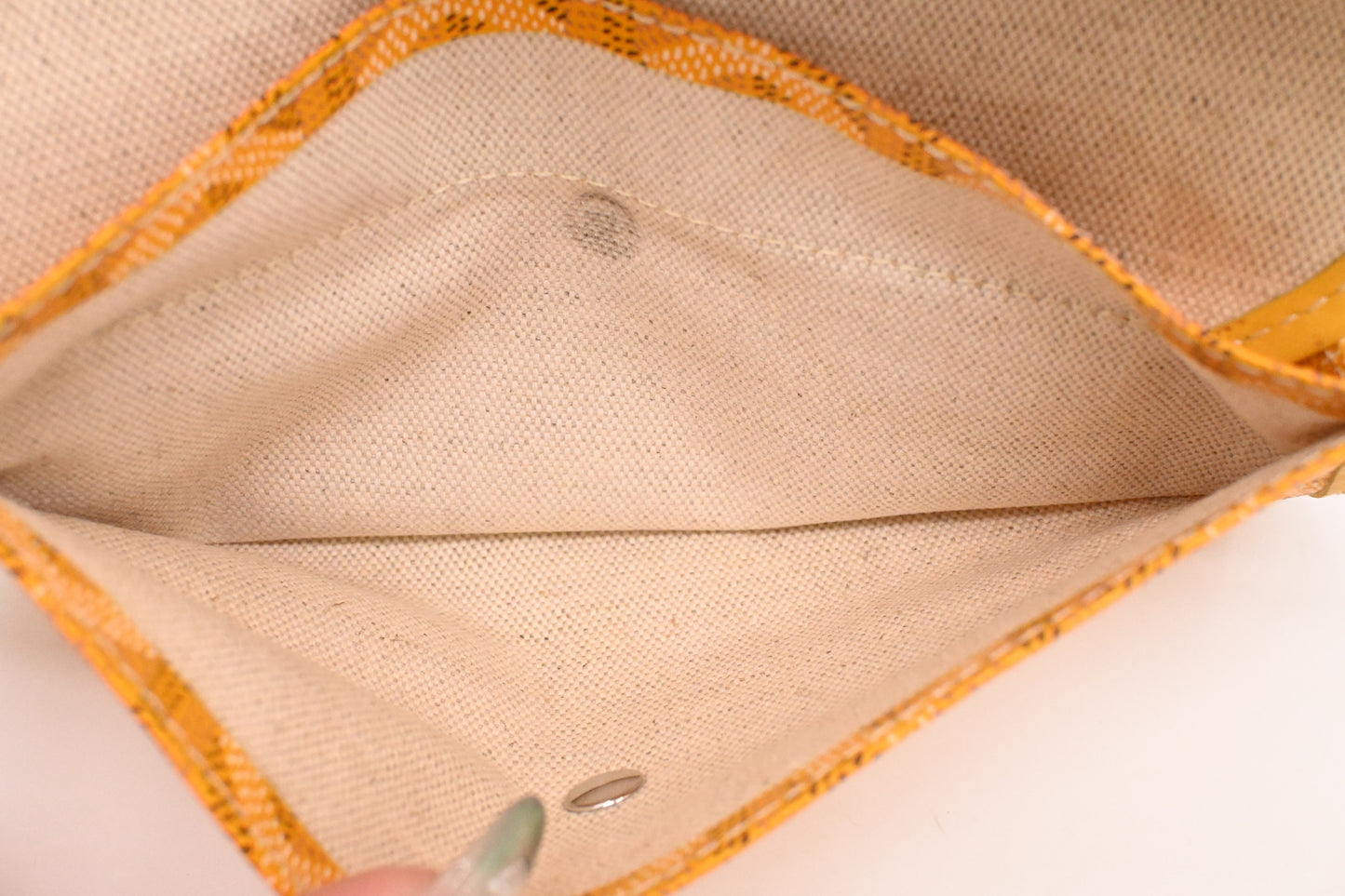 Goyard Saint Louis PM in Yellow Goyardine Canvas
