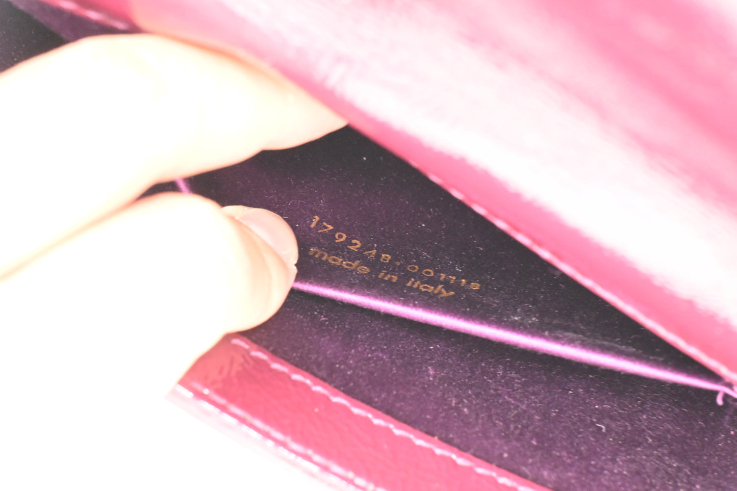 Yves Saint Laurent Clutch in Bordeaux Patent Leahter