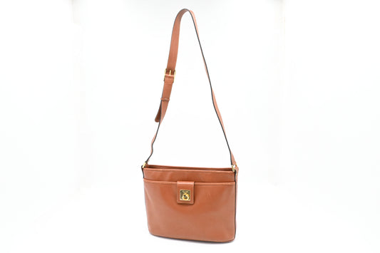 Celine Shoulder Bag in Brown Leather