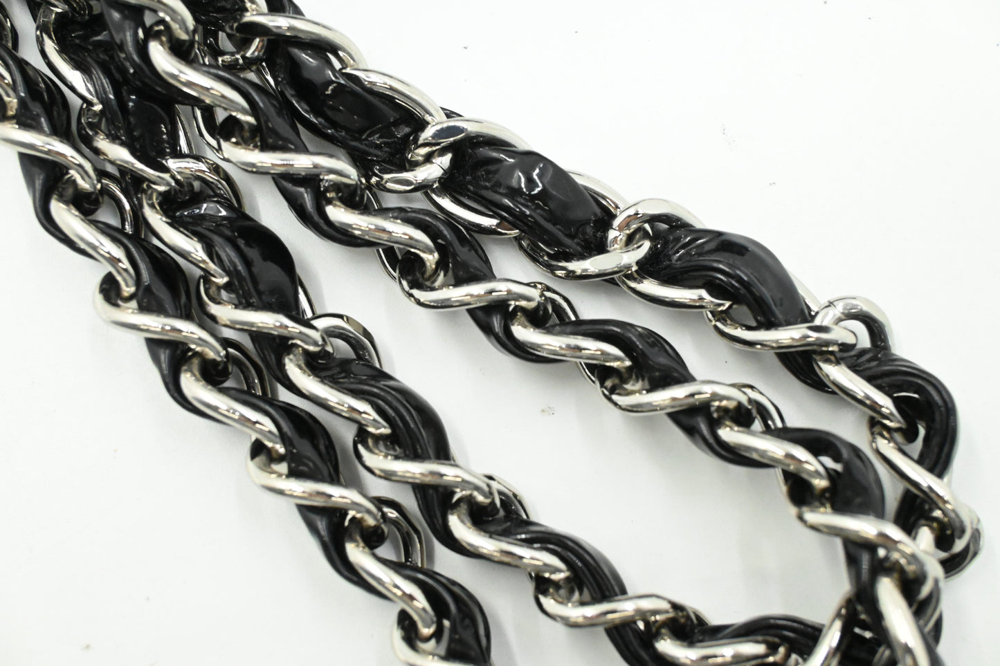 Chanel Jumbo Flap in Black Matelasse Patent Leather