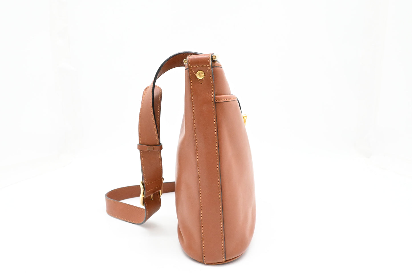 Celine Shoulder Bag in Brown Leather