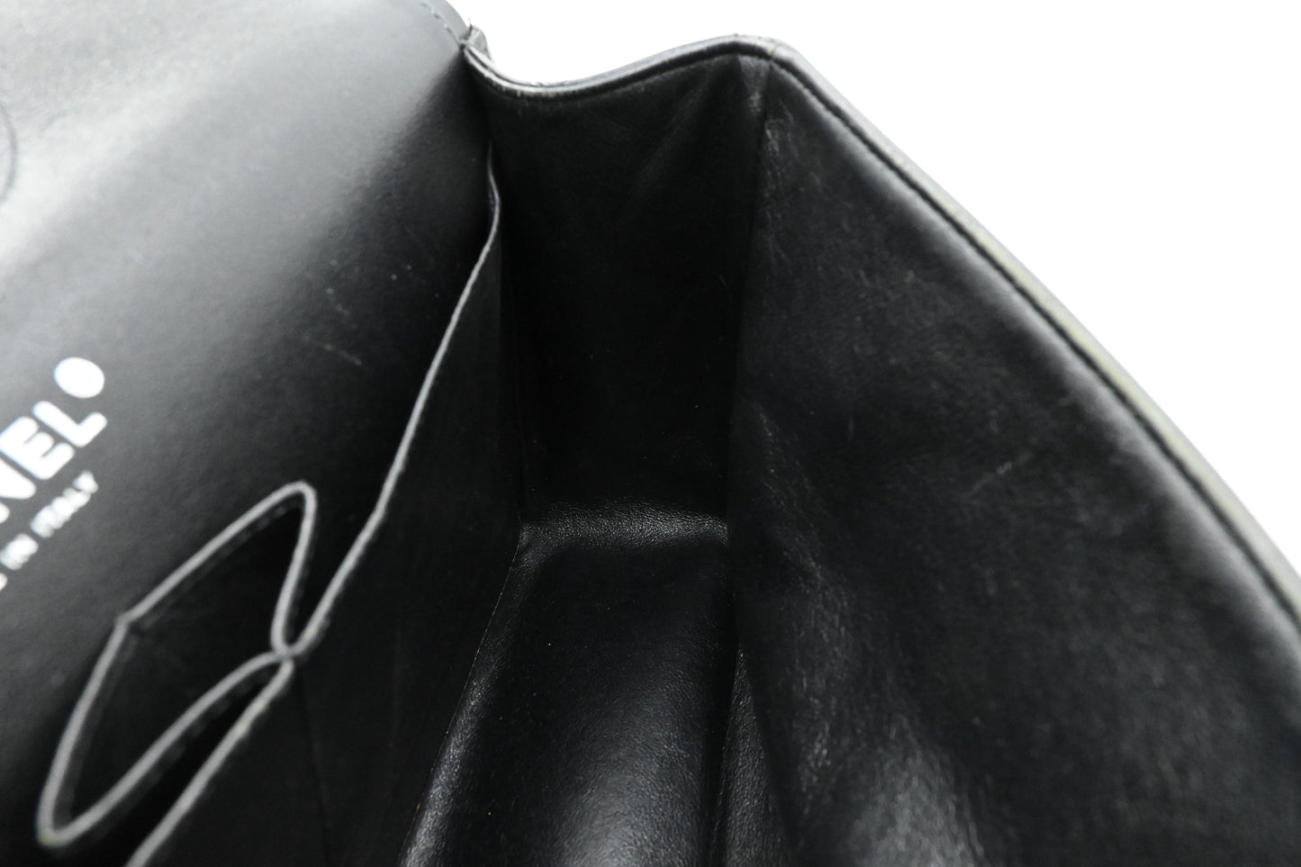 Chanel Jumbo Flap in Black Matelasse Patent Leather