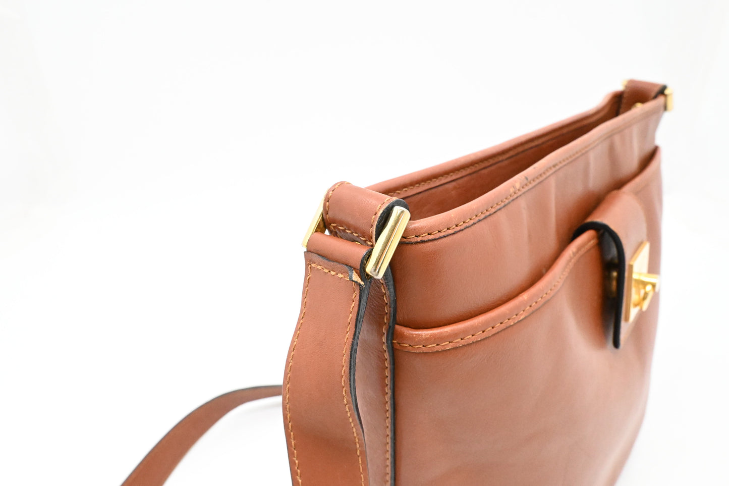 Celine Shoulder Bag in Brown Leather