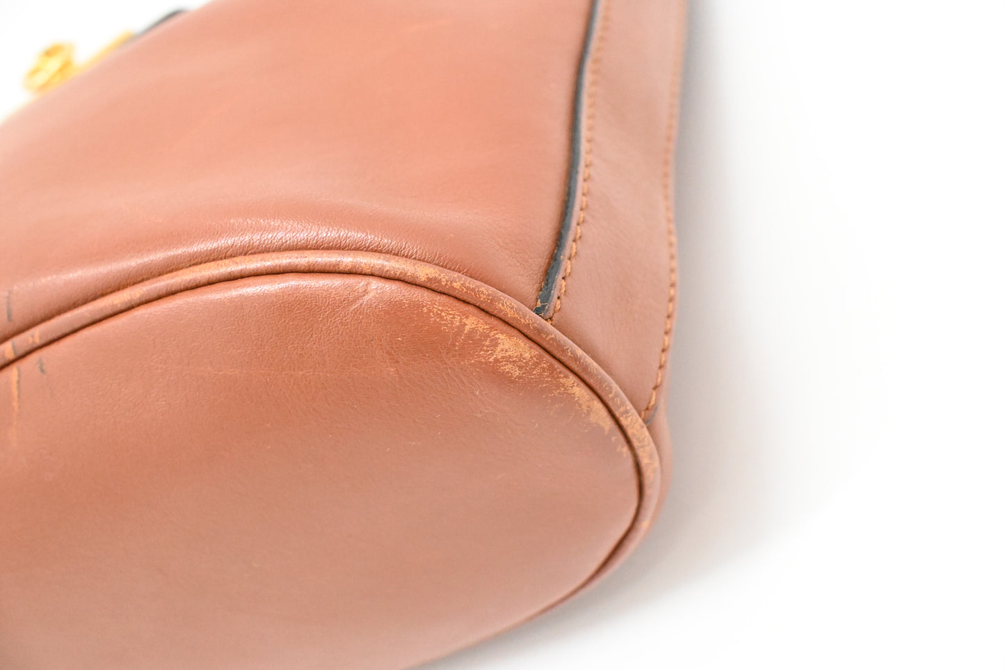 Celine Shoulder Bag in Brown Leather