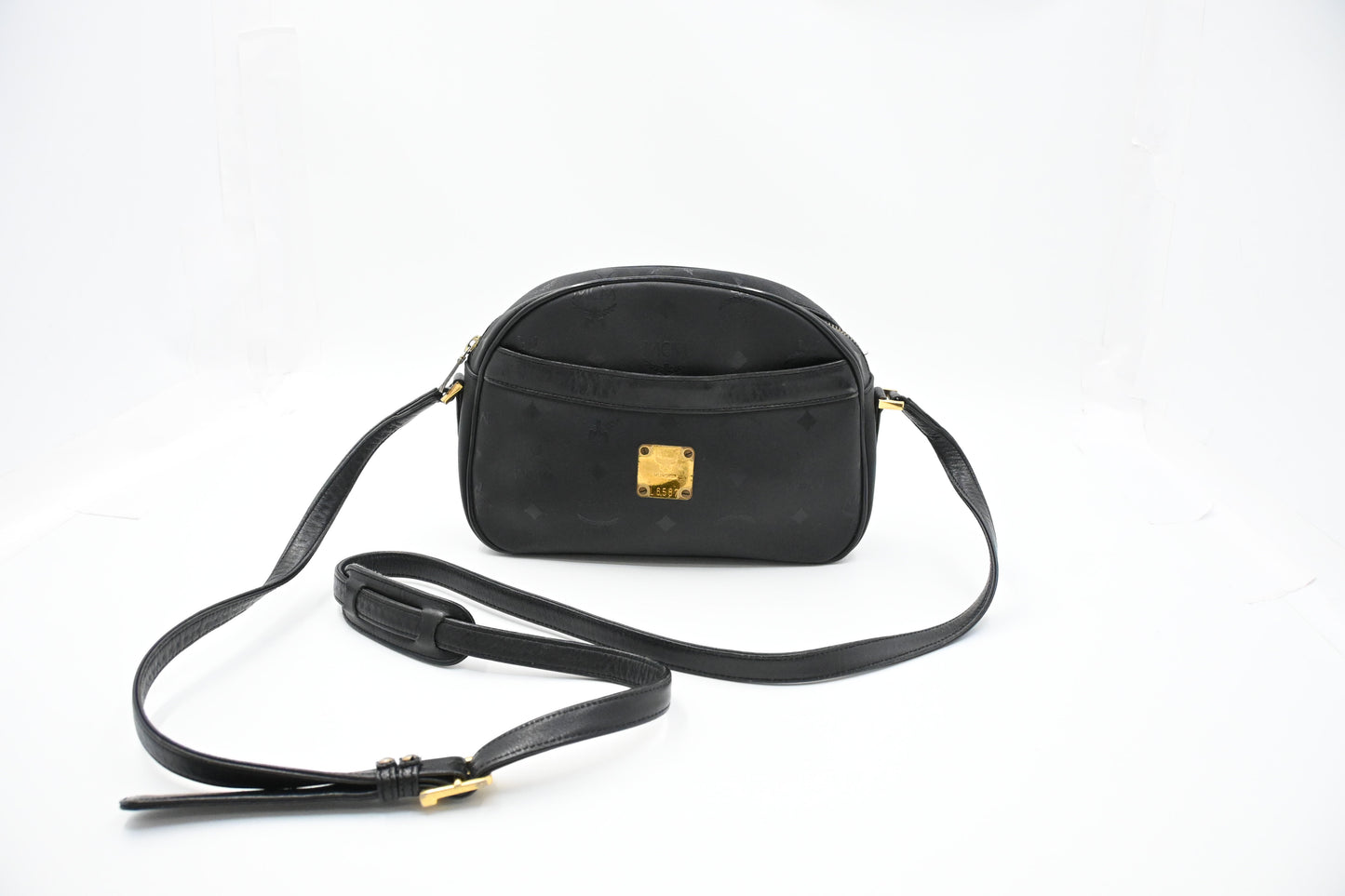 MCM Crossbody in Black Canvas