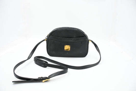 MCM Crossbody in Black Canvas