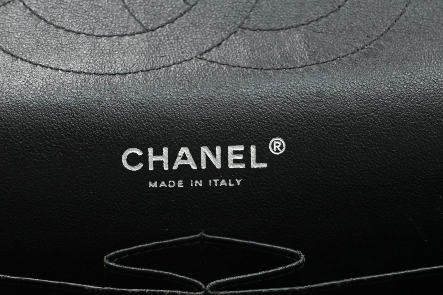 Chanel Jumbo Flap in Black Matelasse Patent Leather