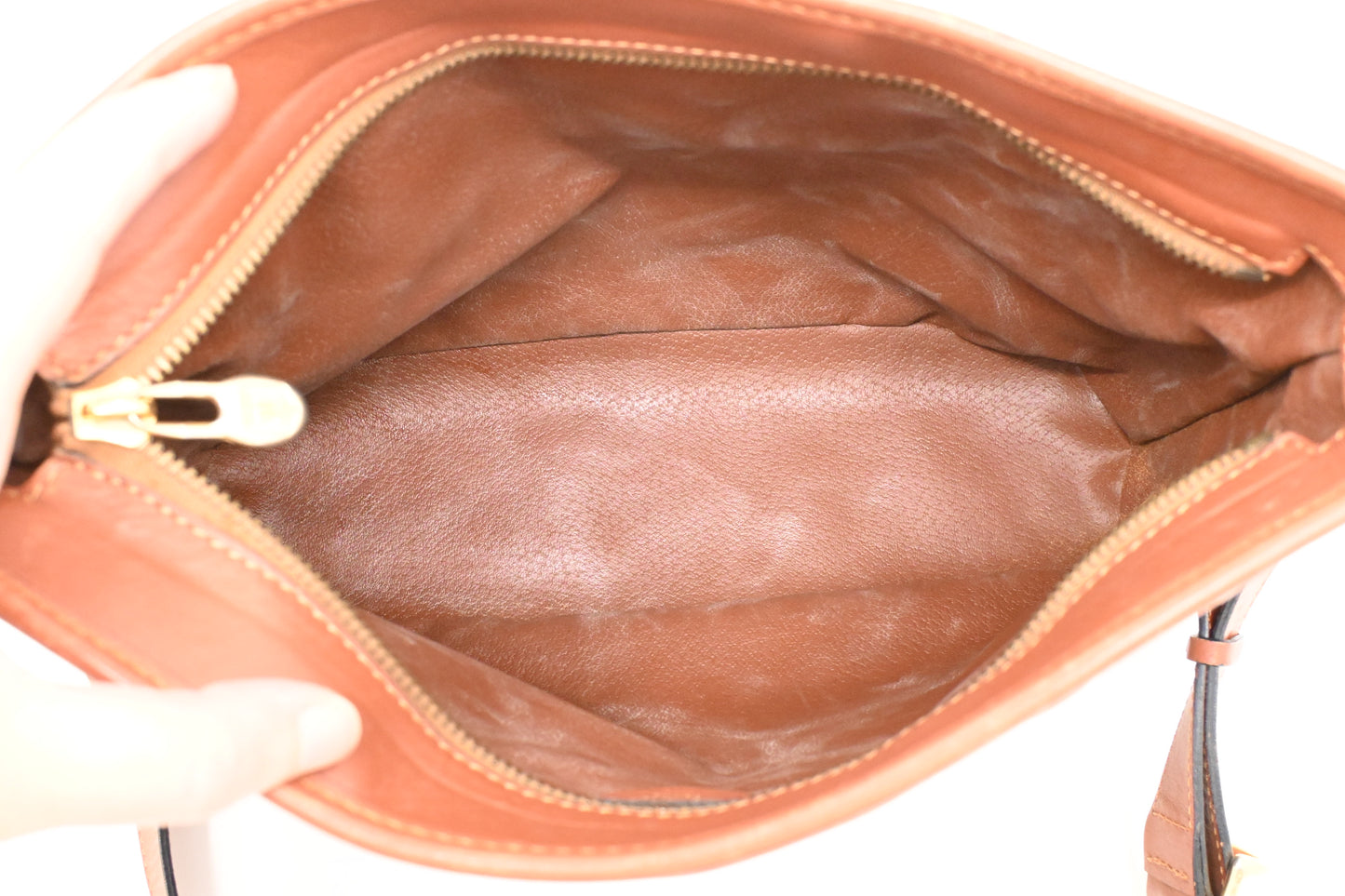 Celine Shoulder Bag in Brown Leather