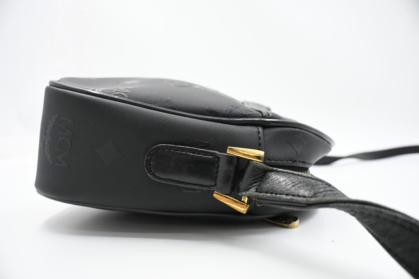 MCM Crossbody in Black Canvas