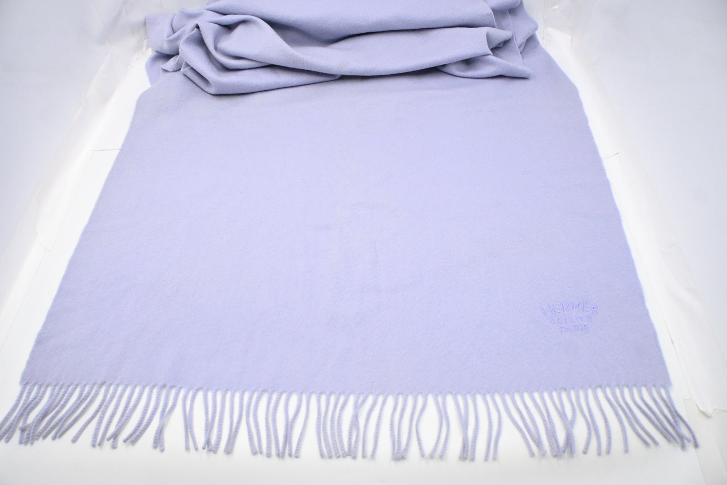 Hermes Scarf in Lavender Cashmere