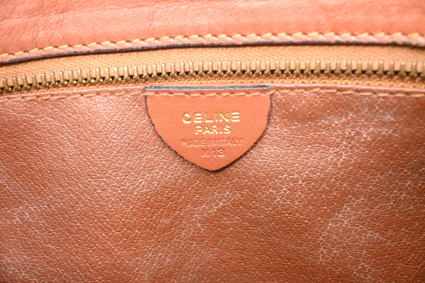 Celine Shoulder Bag in Brown Leather