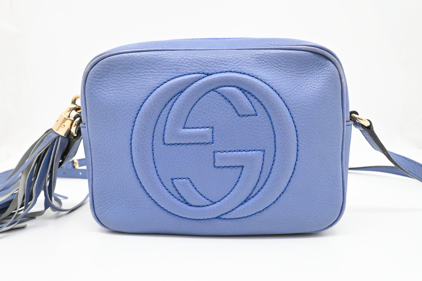 Gucci Soho Disco Crossbody Bag in Periwinkle Leather