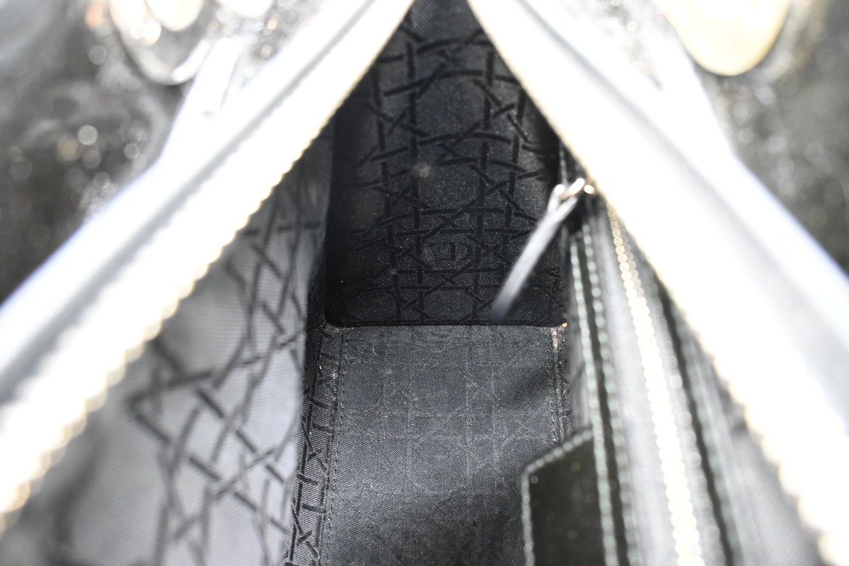 Dior Lady Dior in Black Cannage Patent Leather