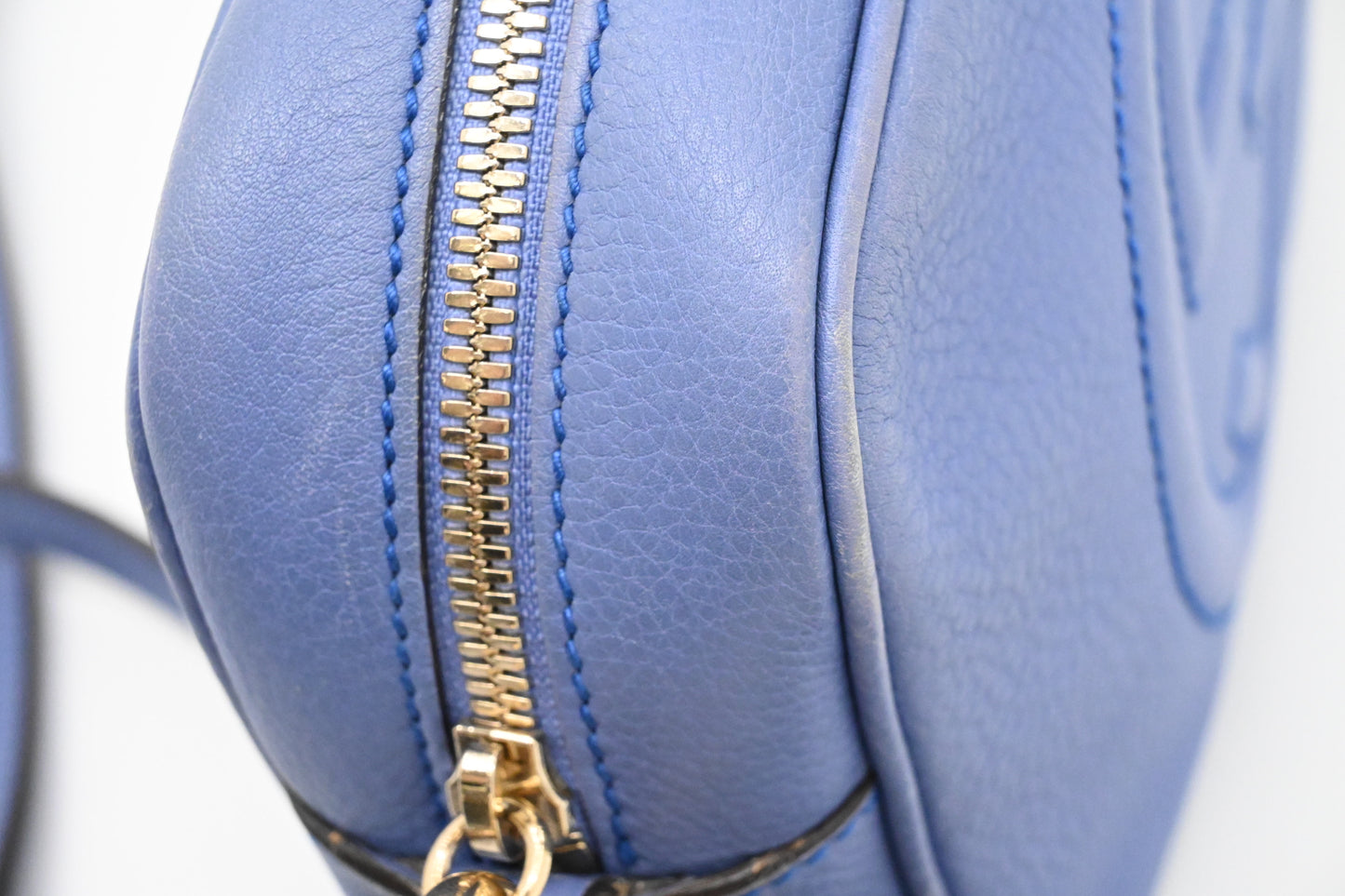 Gucci Soho Disco Crossbody Bag in Periwinkle Leather