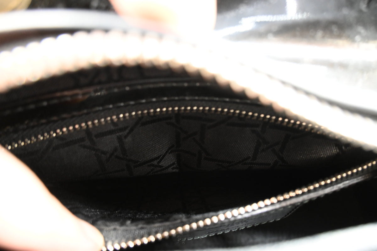 Dior Lady Dior in Black Cannage Patent Leather