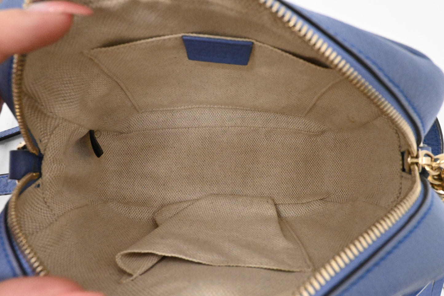 Gucci Soho Disco Crossbody Bag in Periwinkle Leather