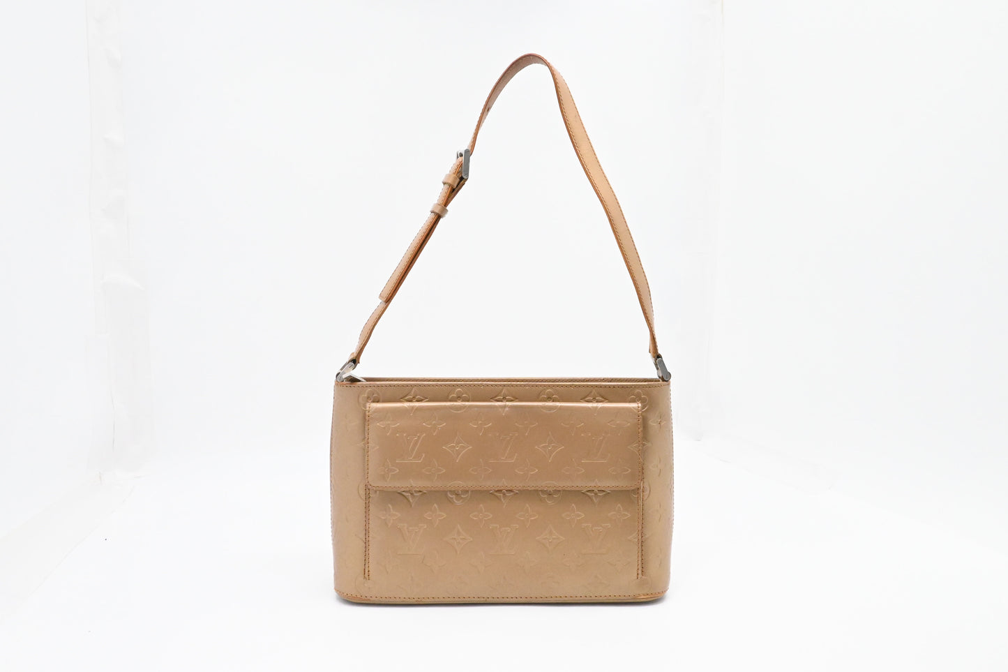 Louis Vuitton Allston in Champagne Gold Matte Leather