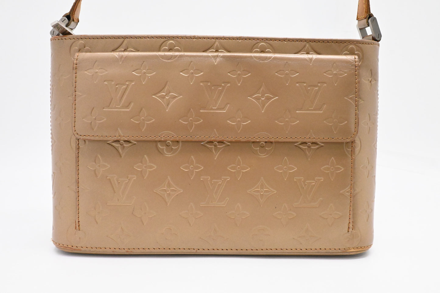Louis Vuitton Allston in Champagne Gold Matte Leather
