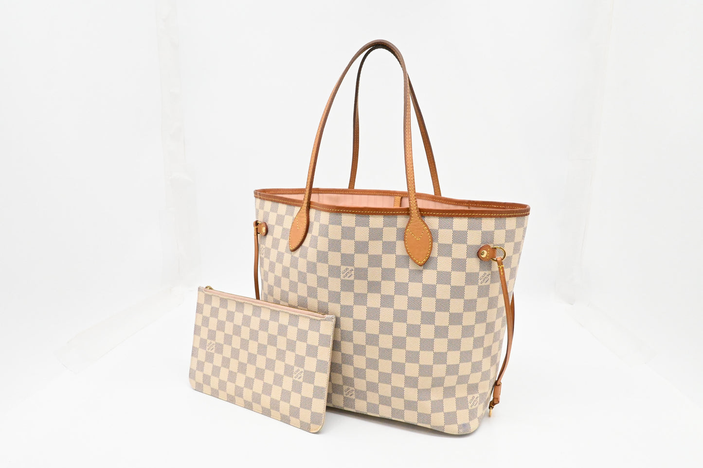 Louis Vuitton Neverfull MM in Damier Azur Canvas