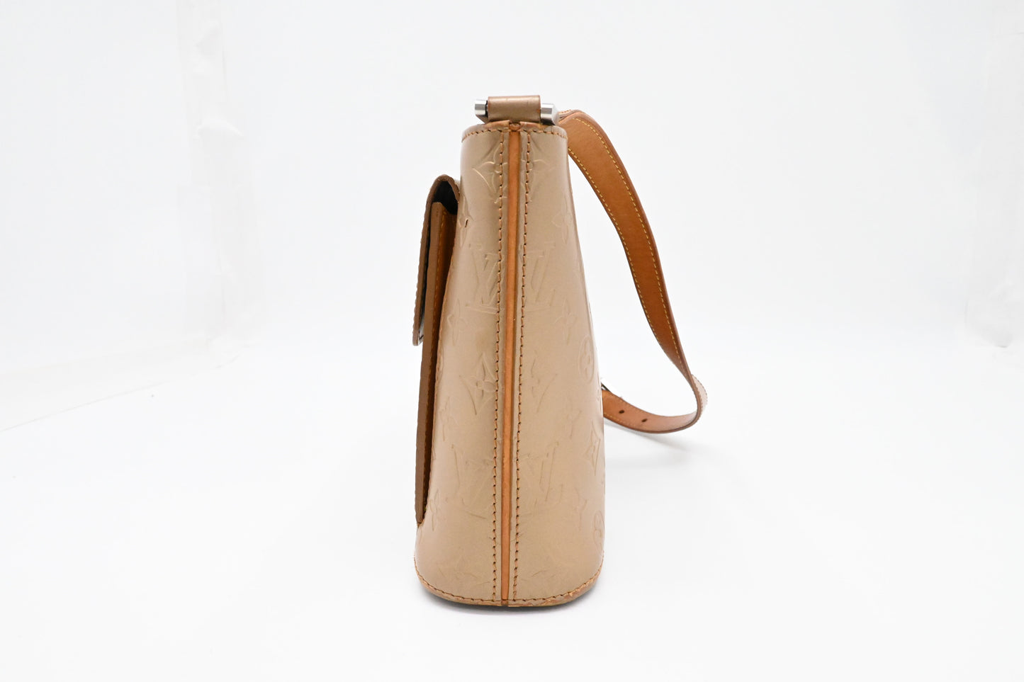 Louis Vuitton Allston in Champagne Gold Matte Leather