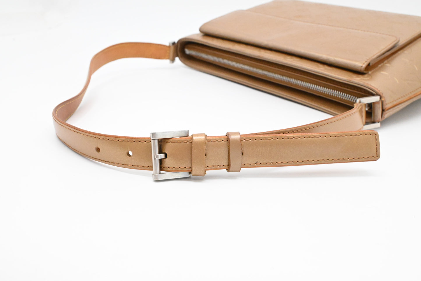 Louis Vuitton Allston in Champagne Gold Matte Leather