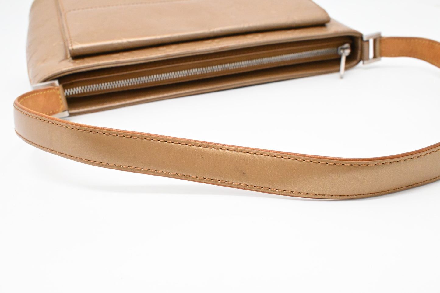Louis Vuitton Allston in Champagne Gold Matte Leather
