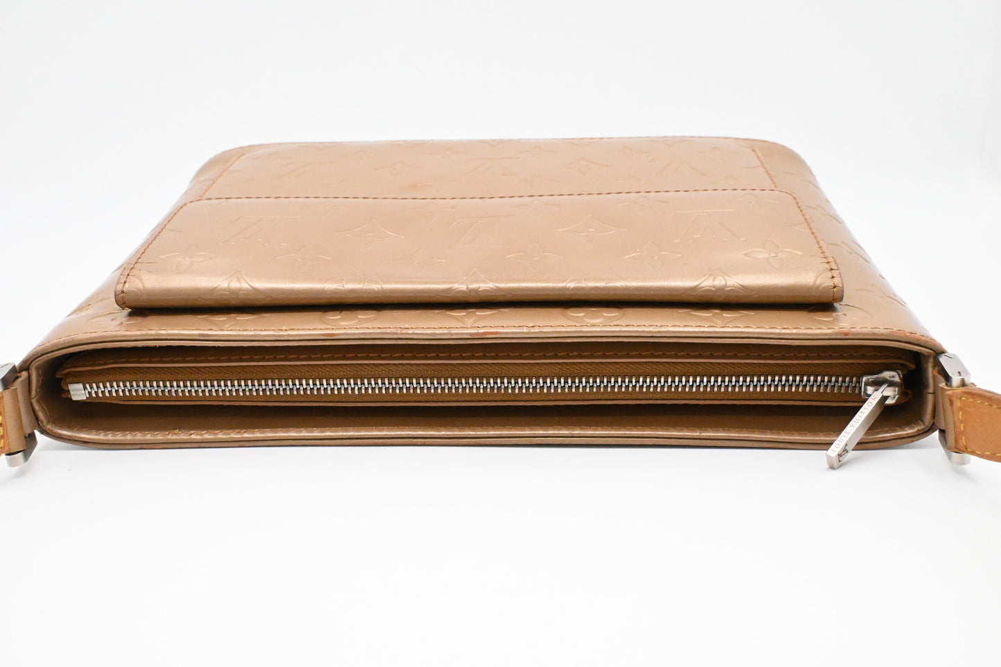Louis Vuitton Allston in Champagne Gold Matte Leather