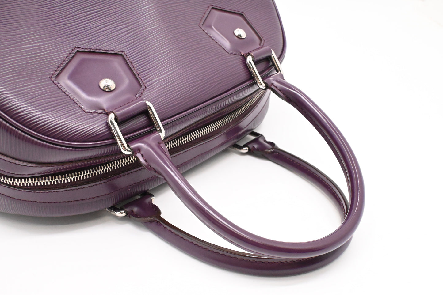 Louis Vuitton Bowling Montaigne PM in Purple Epi Leather