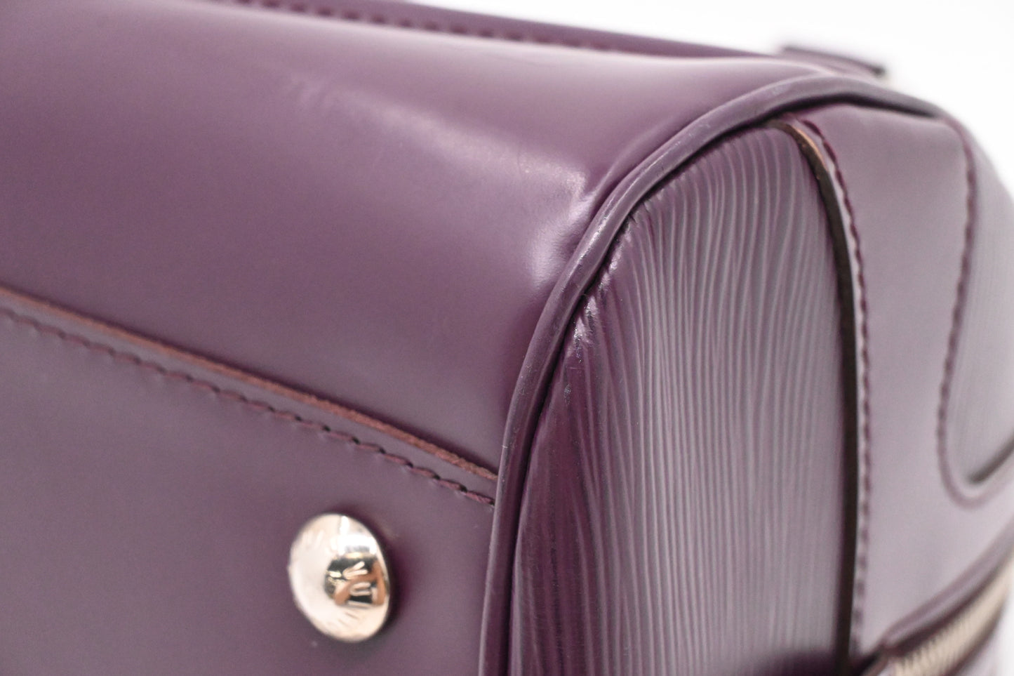 Louis Vuitton Bowling Montaigne PM in Purple Epi Leather