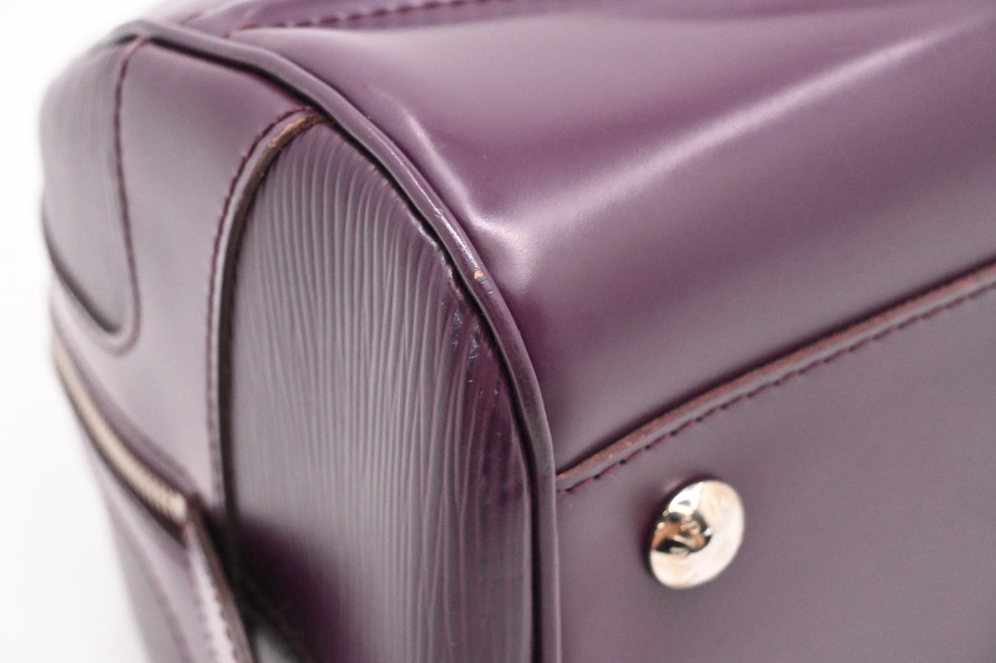 Louis Vuitton Bowling Montaigne PM in Purple Epi Leather