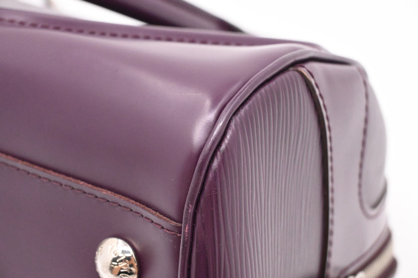 Louis Vuitton Bowling Montaigne PM in Purple Epi Leather