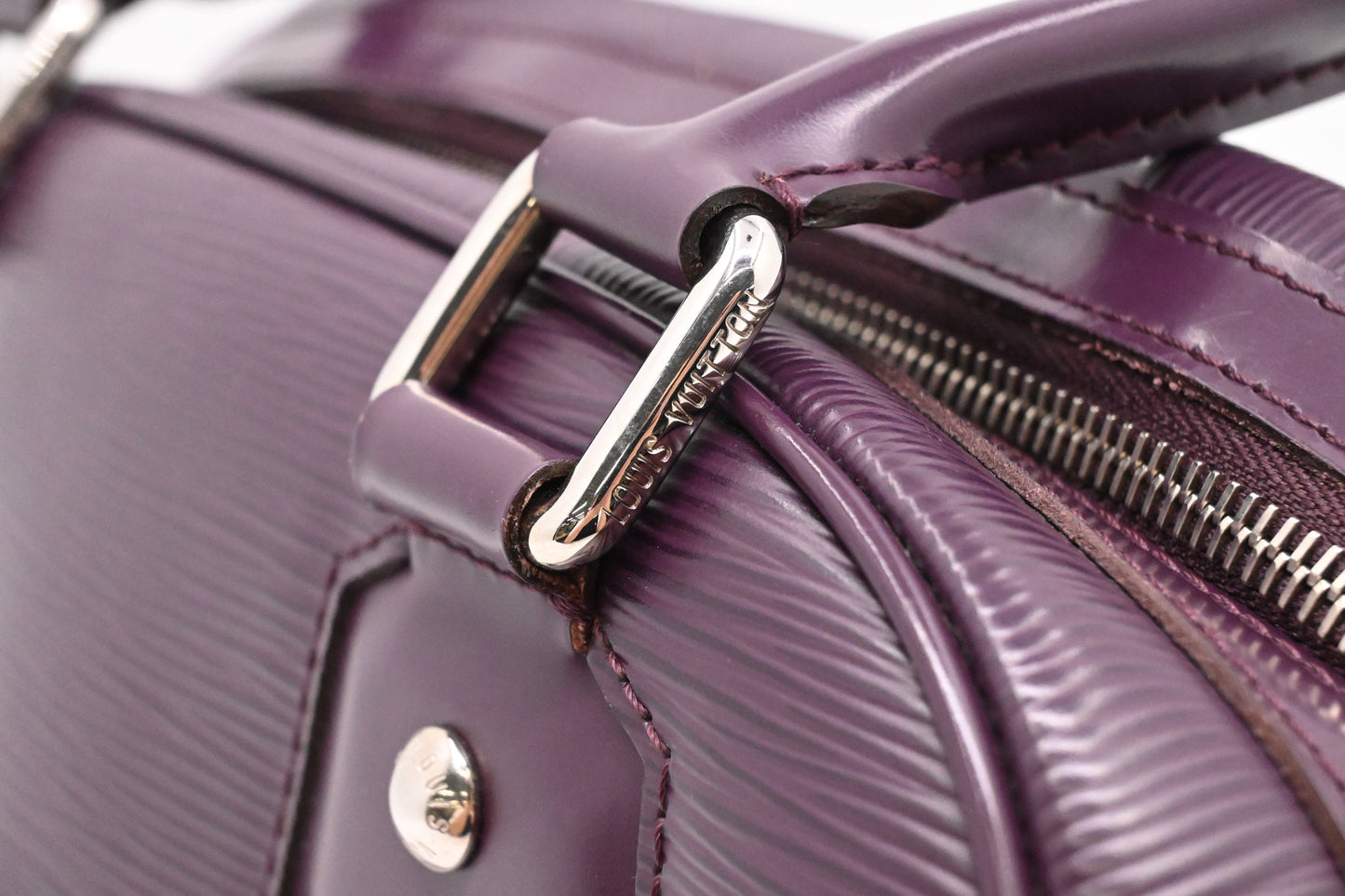 Louis Vuitton Bowling Montaigne PM in Purple Epi Leather
