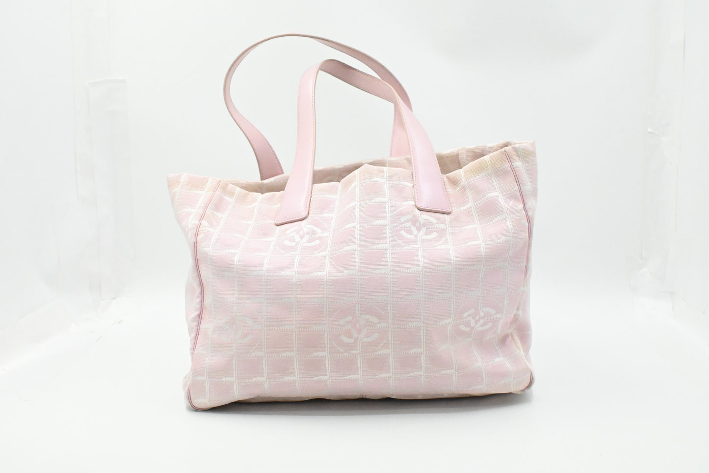 Chanel New Travel Line Tote in Pink Canvas
