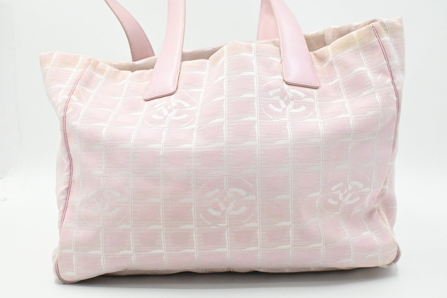 Chanel New Travel Line Tote in Pink Canvas
