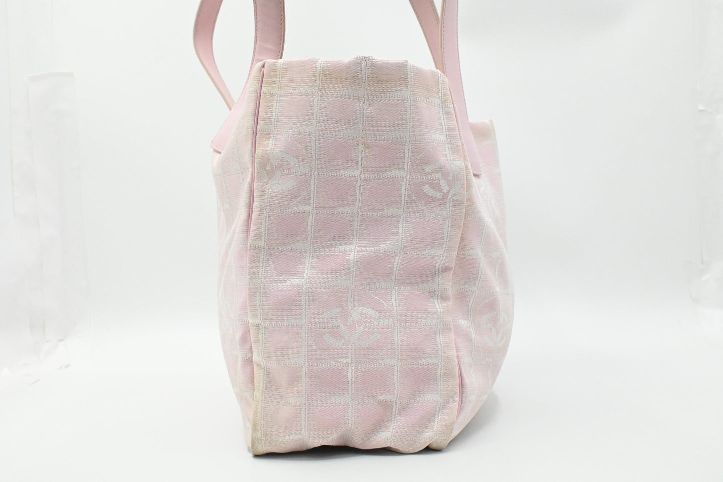 Chanel New Travel Line Tote in Pink Canvas