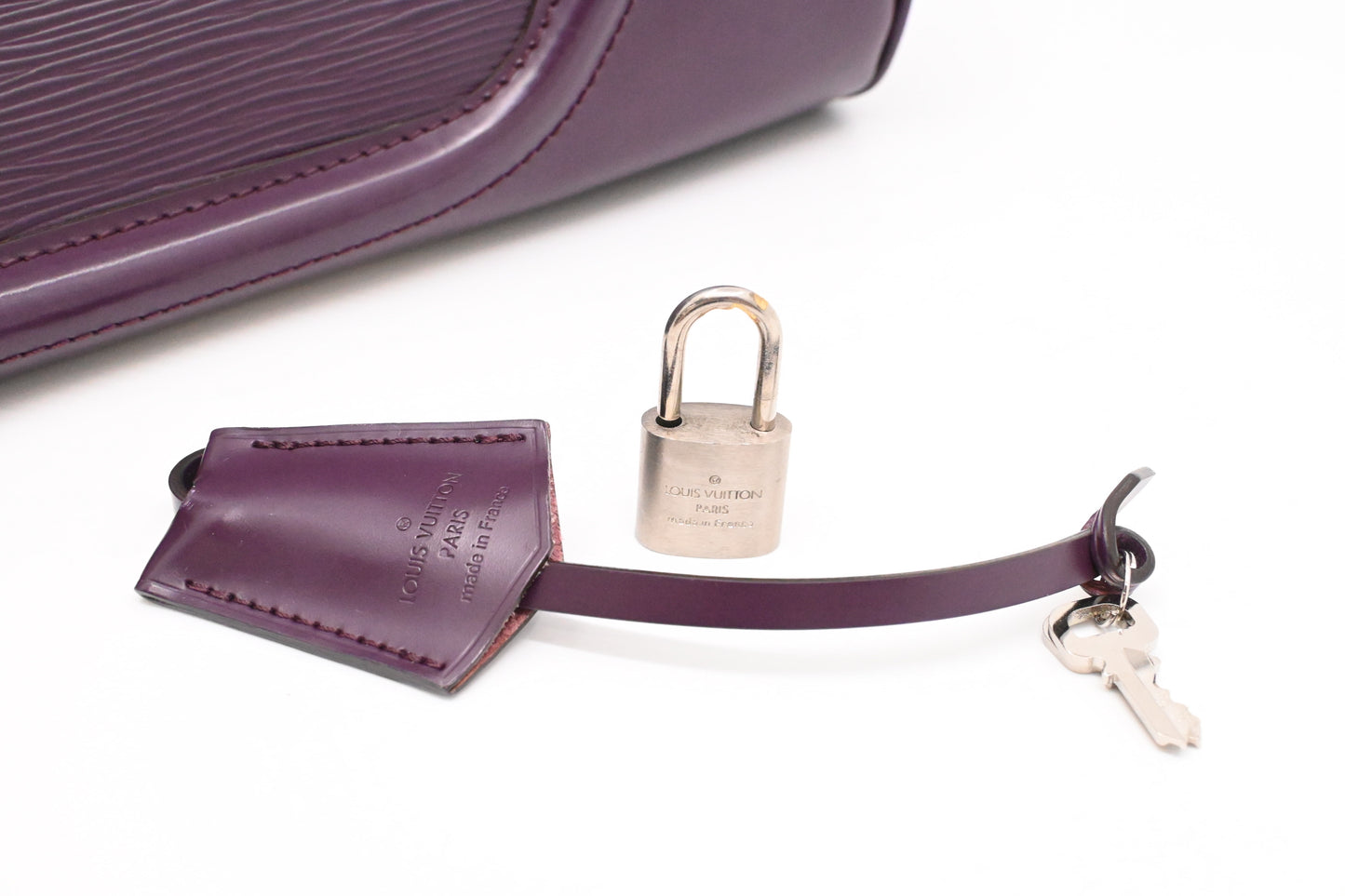 Louis Vuitton Bowling Montaigne PM in Purple Epi Leather