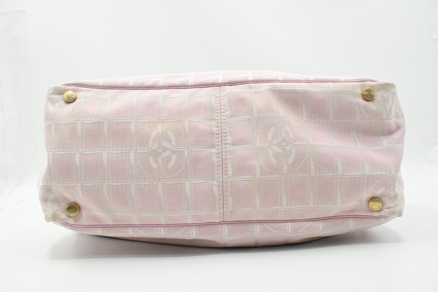 Chanel New Travel Line Tote in Pink Canvas
