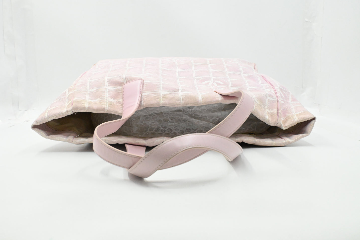 Chanel New Travel Line Tote in Pink Canvas