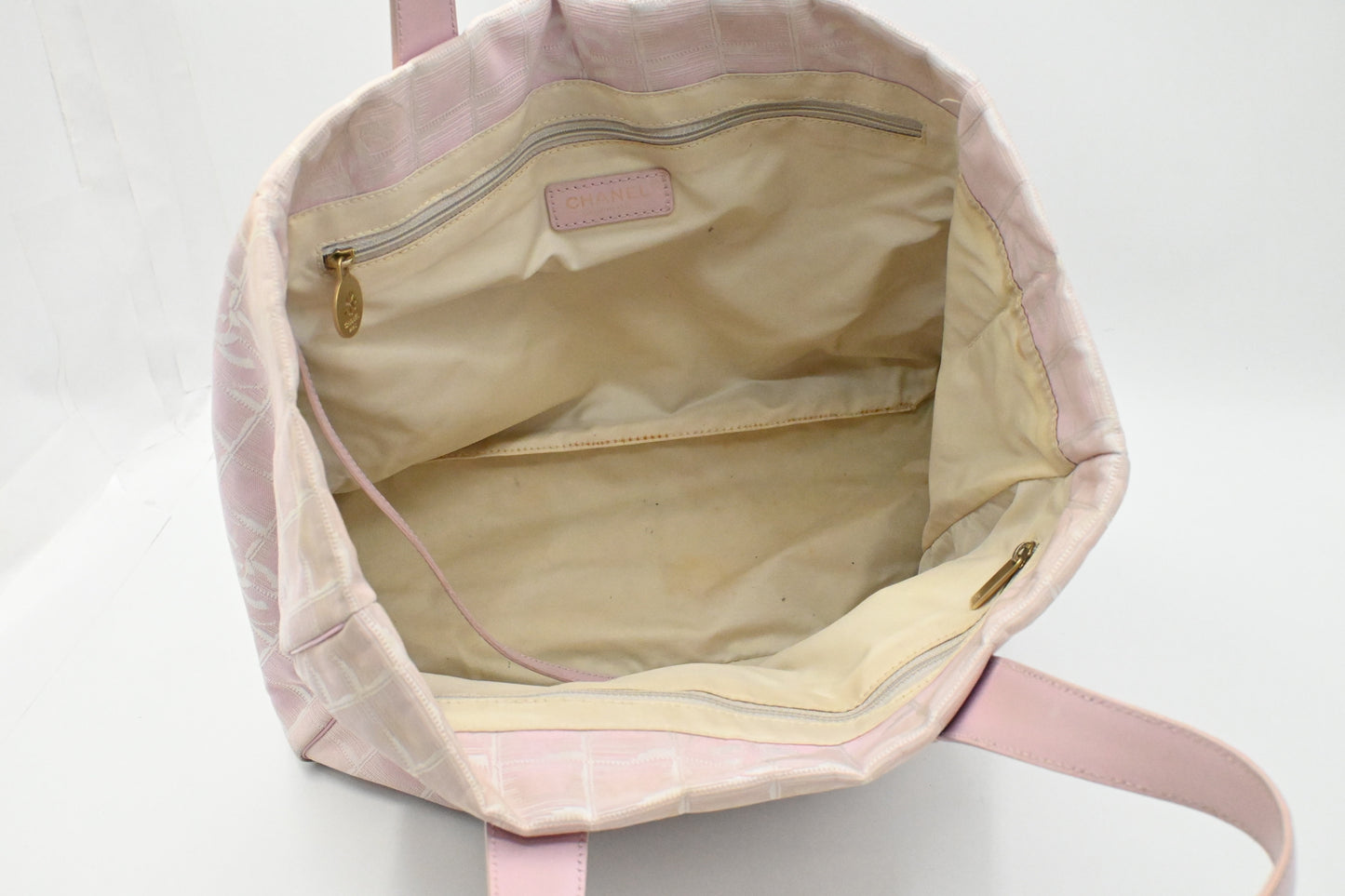 Chanel New Travel Line Tote in Pink Canvas