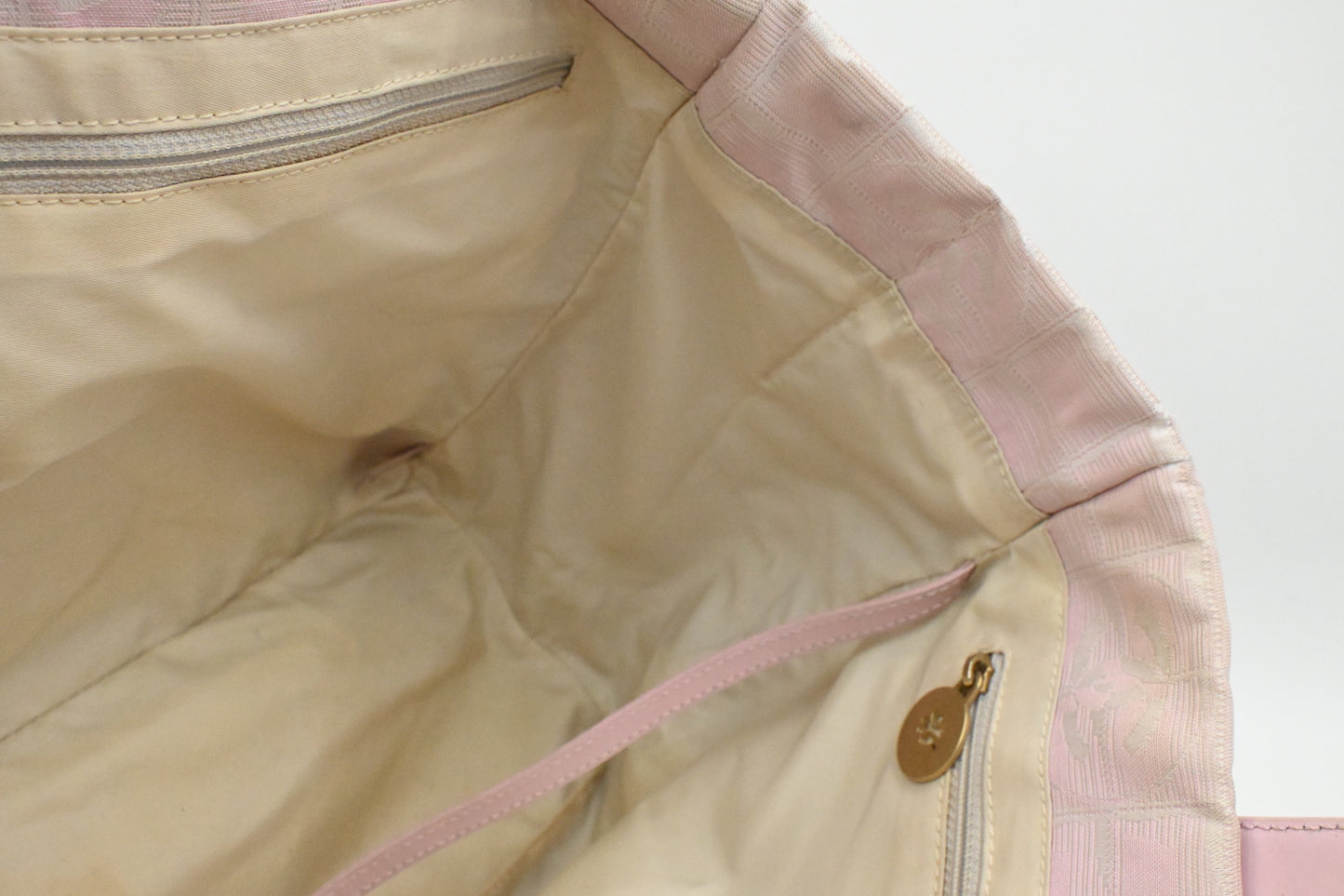 Chanel New Travel Line Tote in Pink Canvas