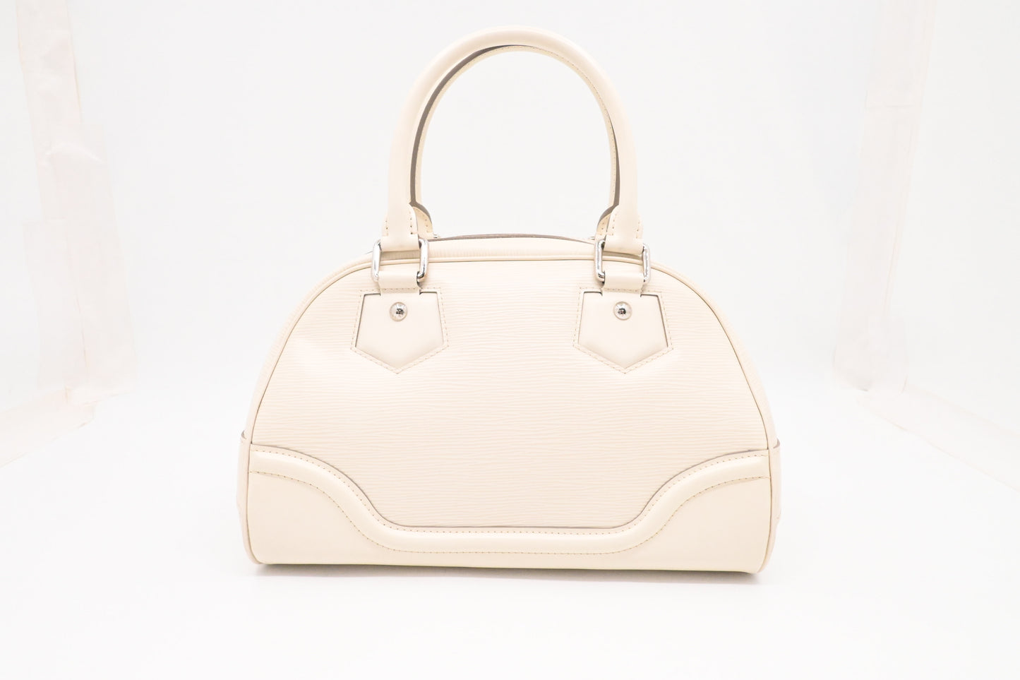 Louis Vuitton Bowling Montaigne PM in White Epi Leather