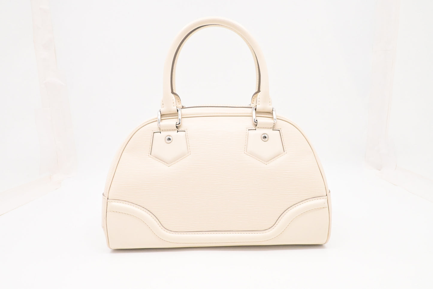 Louis Vuitton Bowling Montaigne PM in White Epi Leather
