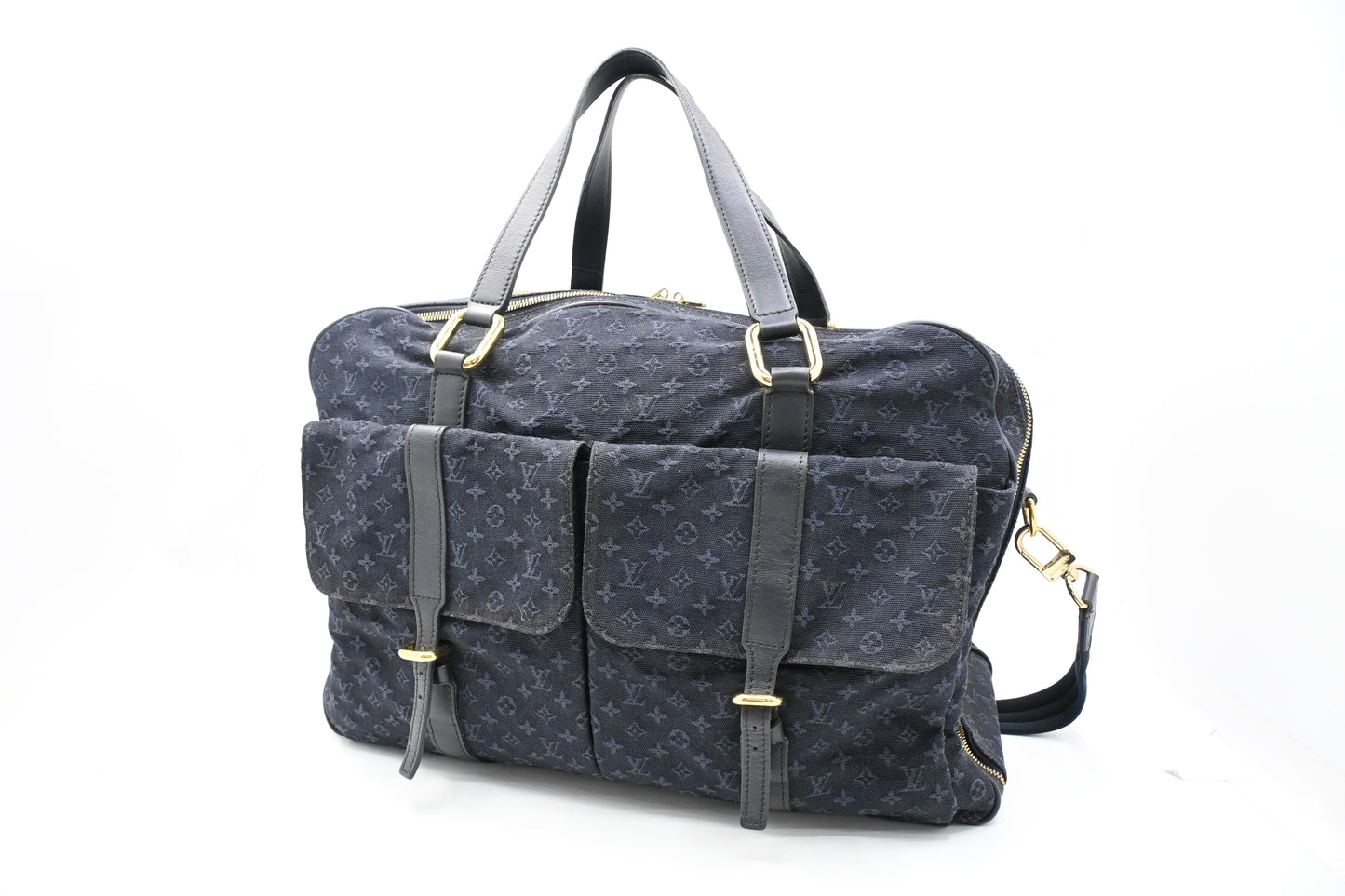 Louis Vuitton Claudine in Dark Blue Minilin Canvas