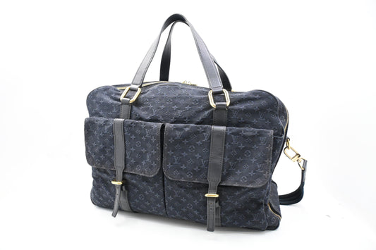 Louis Vuitton Claudine in Dark Blue Minilin Canvas