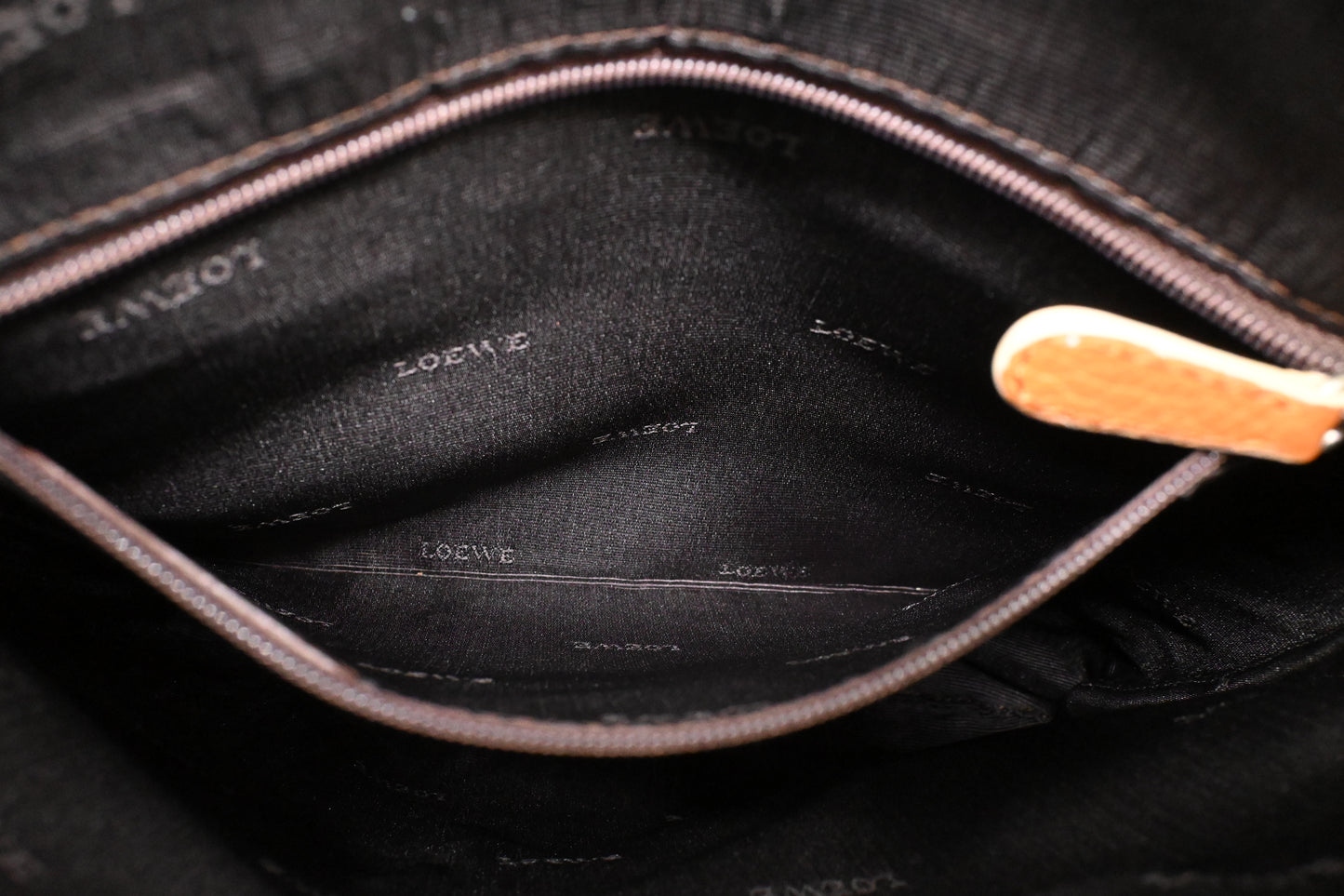 Loewe Crossbody in Tan Brown Leather