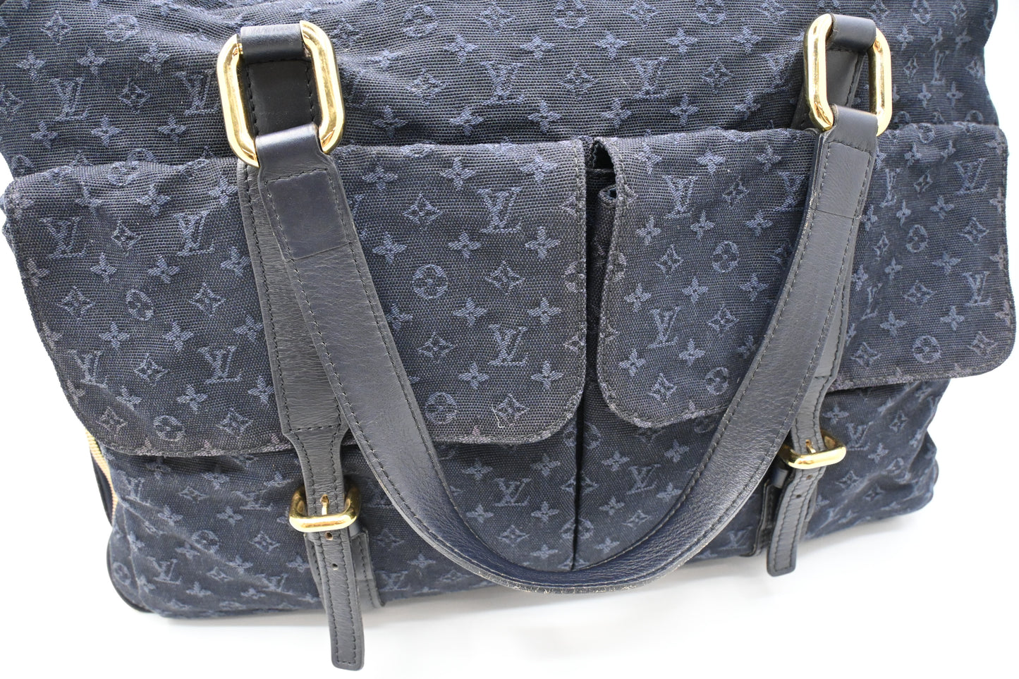Louis Vuitton Claudine in Dark Blue Minilin Canvas