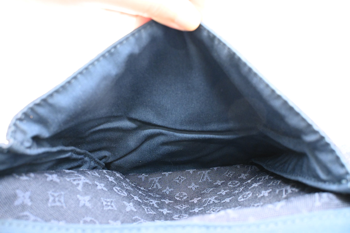 Louis Vuitton Claudine in Dark Blue Minilin Canvas