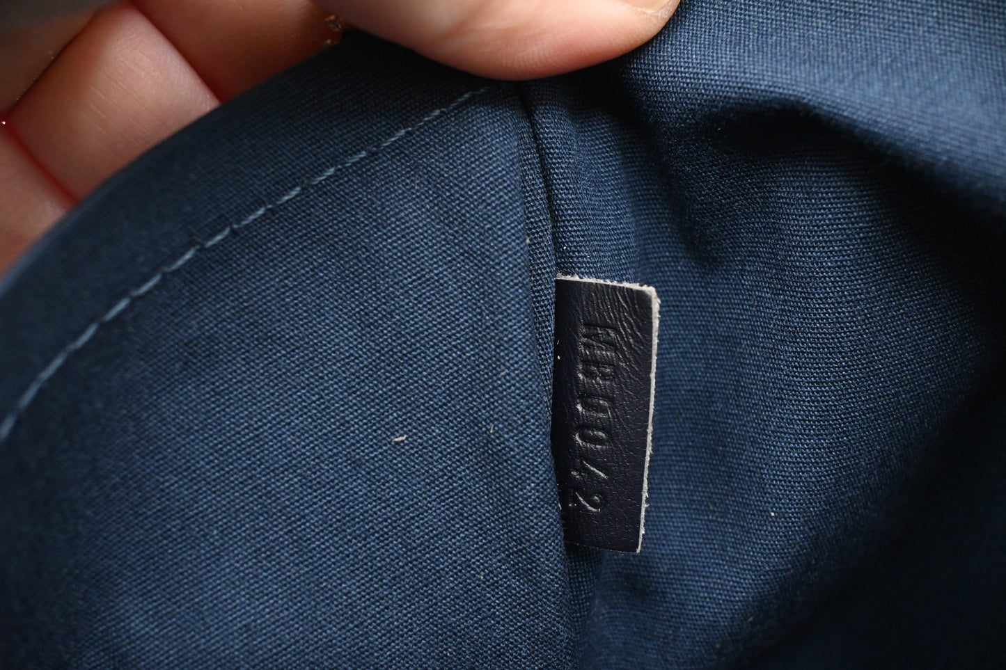 Louis Vuitton Claudine in Dark Blue Minilin Canvas