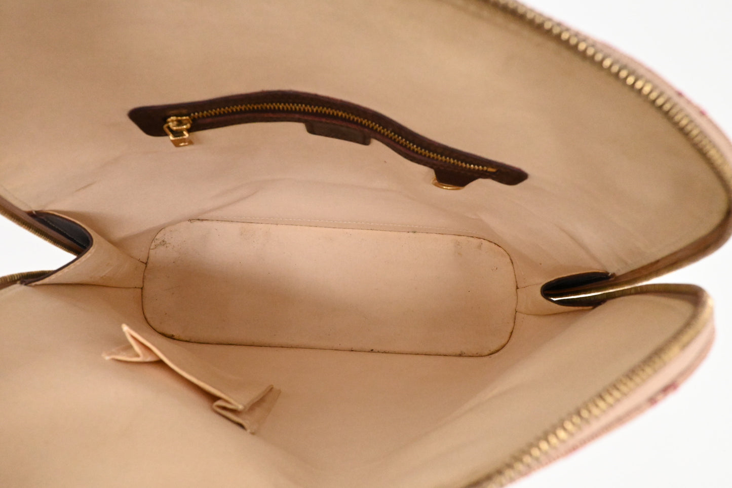 Louis Vuitton Alma Haut in Cerise Minilin Canvas