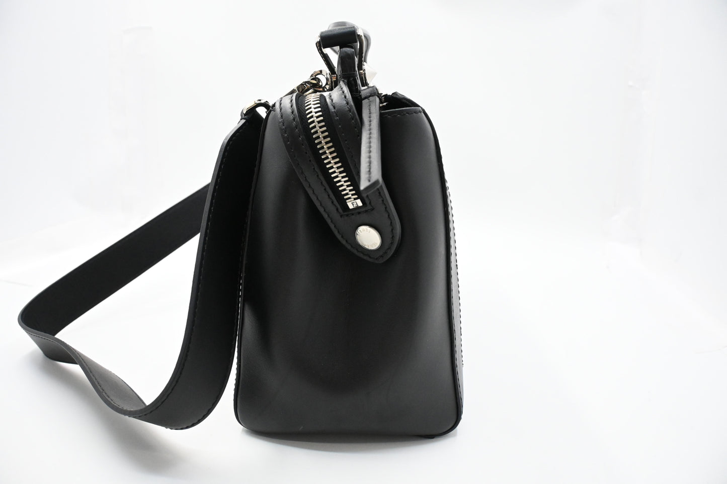 Fendi Dotcom 2way Bag in Black Leather
